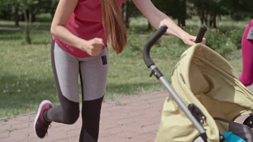 Sporty Young Mother