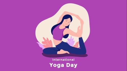 Mädchen beim Yoga | Internationaler Yoga-Tag