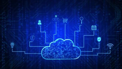 Cyberespace numérique HUD. Réseau technologique et connexion de données