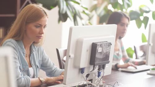 Co-working People and Technology Concept.