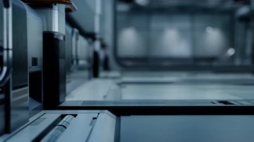 Dynamic Fly-Through of a Modern Sci-Fi Corridor