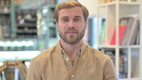 Man Talking and Gesturing in Close Up Shot