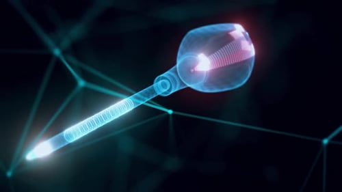 Scratch Awl Hologram Close Up Hd