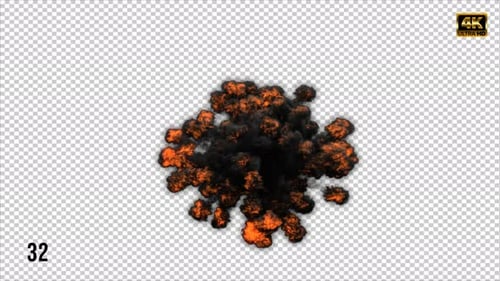 Dynamic Fire and Smoke Explosion Visual Effect
