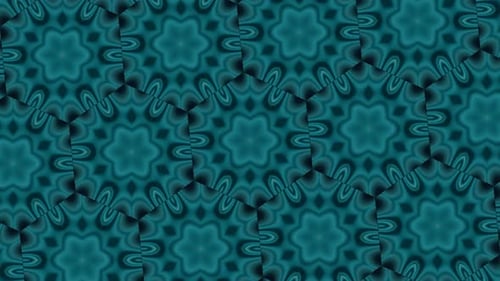 Animação de padrão de flor hexagonal de fundo abstra