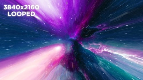 Vuelo hiperespacial en bucle 4K