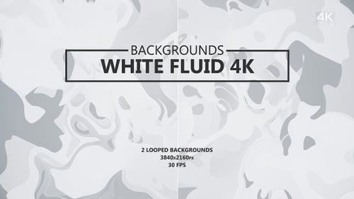Abstract White Fluid Moving Background Loop