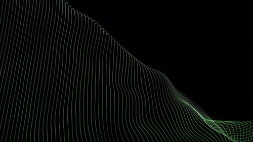 Green Strings Background