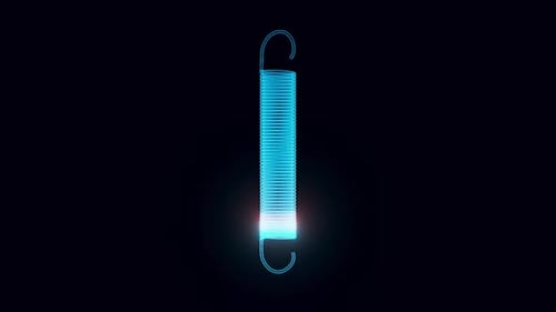 Steel Spring Hologram Rotating Hd