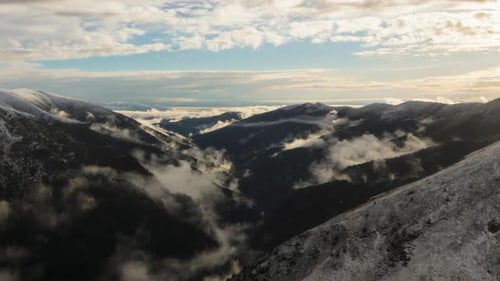 Berge bei Sonnenuntergang