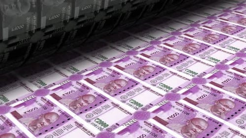 Indian Rupee 2000 Notes Printing Process Animation