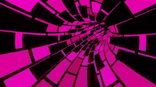 Vj Loop Pink Endless Tunnel 02