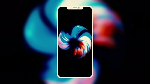 Vibrant Fluid Orb Abstract Looping Background