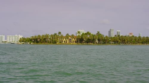 Jet ski passing through Biscayne Bay, Miami