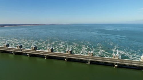 Eastern Scheldt storm surge barrier, Vrouwenpolder, Netherlands