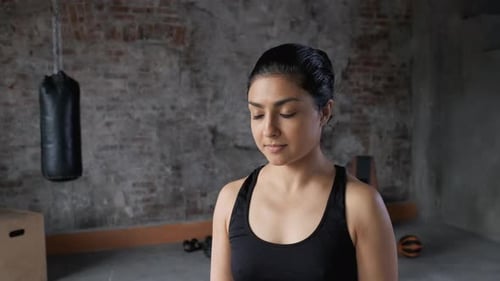 Woman Smiling After Workout