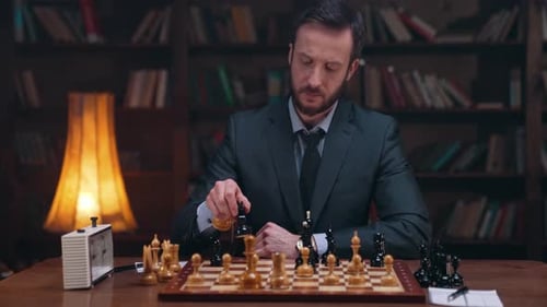 Man spielt Schach