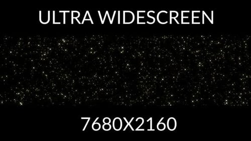 8k Gold Particles Ultra Wide