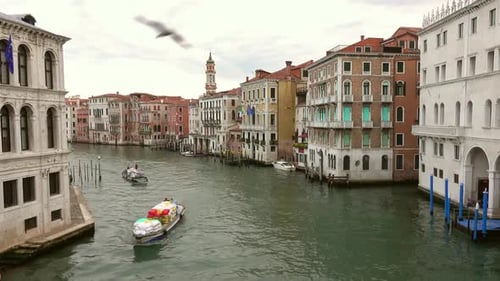 Grand Canal From Rialto Bridge in Venice
