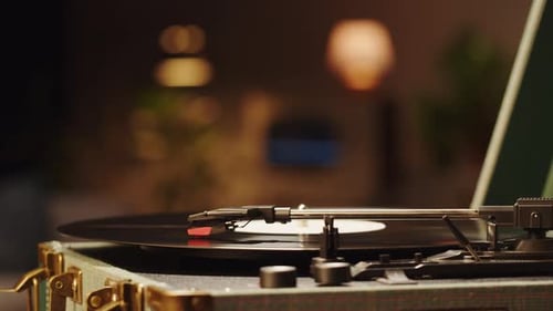 Vinyl Record Closeup