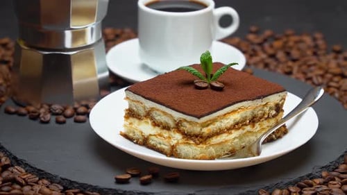 Tiramisu with Coffee and Espresso Maker