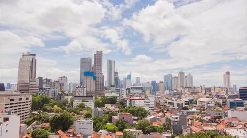 Timelapse Panorama of the City of Jakarta
