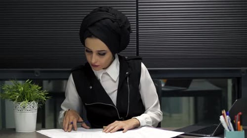Muslim Woman in Office