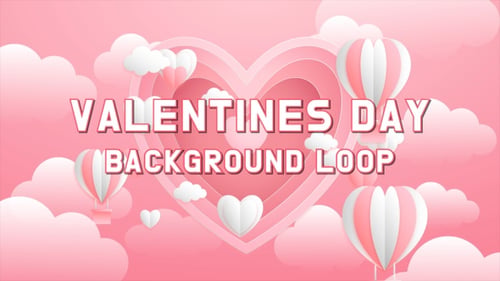 Hintergrundschleife zum Valentinstag