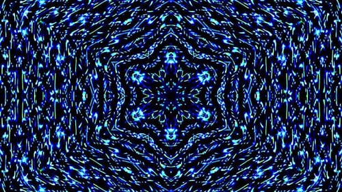 Shimmering Abstract Geometric Light Kaleidoscope Pattern