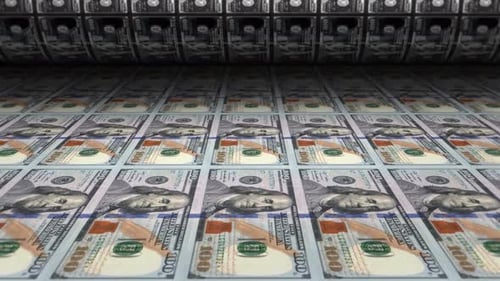 Printing Dollars Money