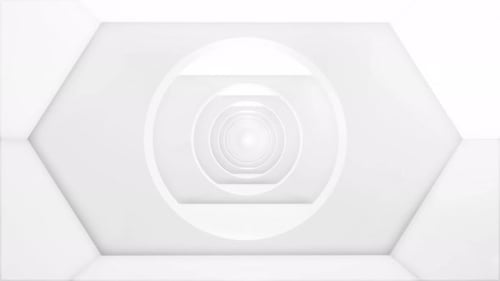 Weißer Korridor Minimaler weißer Hintergrund.