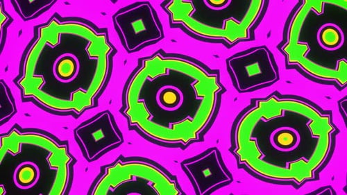 Vibrant Abstract Geometric Kaleidoscopic Background Loop