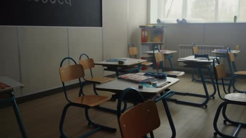 Empty Class in School Campus