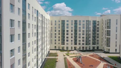 Newly built white house