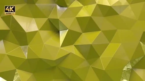 Dynamic Green Low Poly Geometric Abstract Background Loop