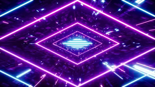 Flashing Data Technology Vj Loop