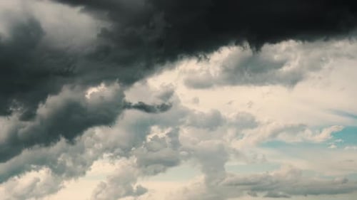 Nubes de tormenta a intervalos de tiempo