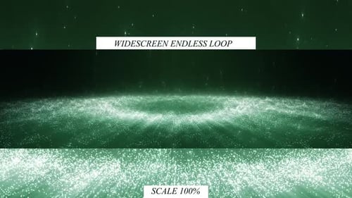 Green Light Particles World Widescreen Background