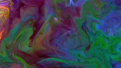 Abstract Flowing Colors Paint Swirl