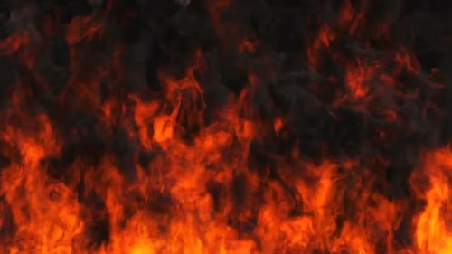 Rising Fire and Smoke Overlay Transition