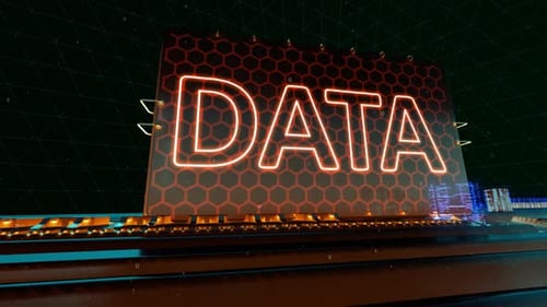 Computer Data Security Identification and Access Granted Words on Digital Futuristic Circuit Board