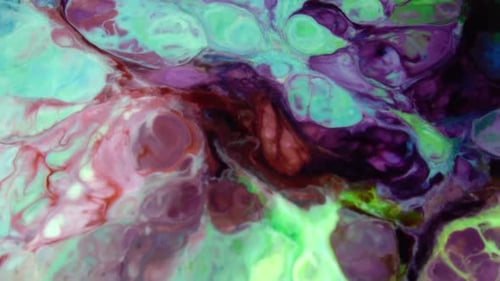 Vivid Abstract Colors and Liquid Textures Swirling