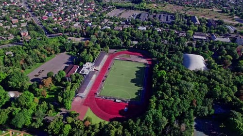 Small City Stadium for Soccer