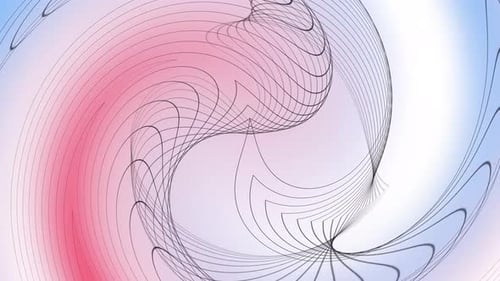 Dynamic Geometric Lines Abstract Swirl Animation Loop