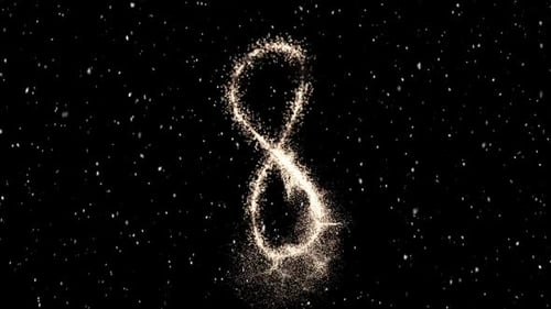 Sparkling Golden Particle Countdown for New Year's Eve Celebration