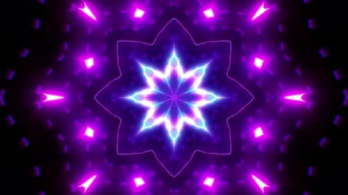 Neon Light Purple Wallpaper Loop 02