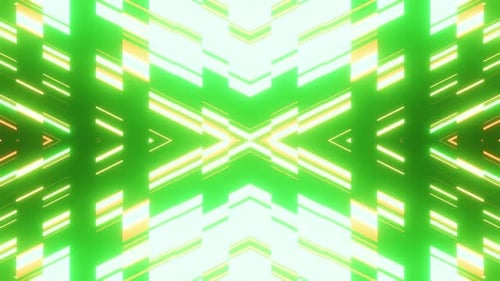 Green Neon X Letter Show Background Vj Loop HD