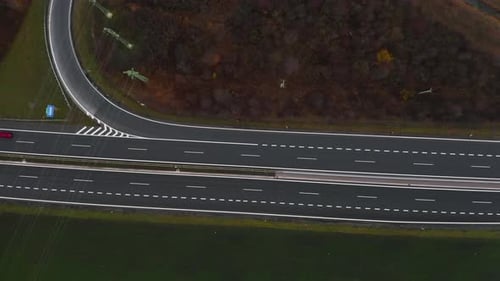 Aerial View of a Motorway