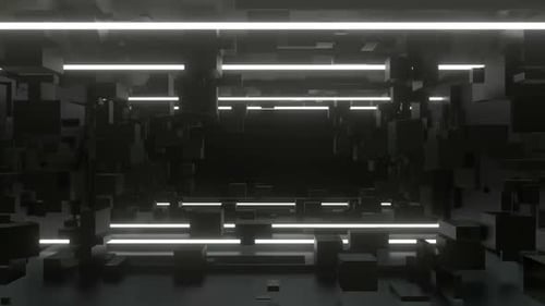 Dunkler Geometrie Tunnel 01 Hd