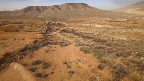 Aerial view of the Monument natural of Caldera de Gairia in Fuerteventura.